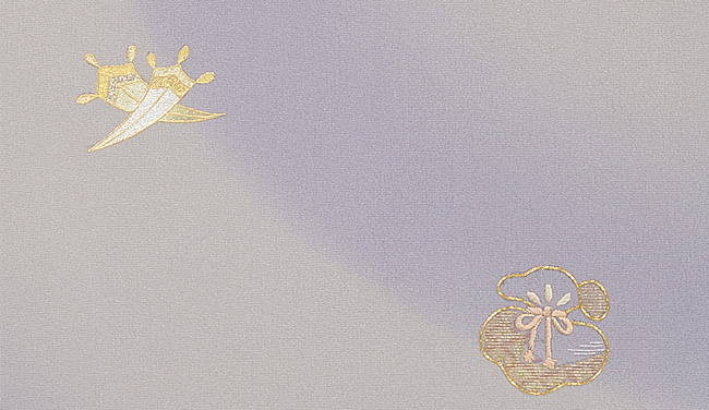 画像3:美術友禅山之内別誂訪問着『宝尽くし』(日本刺繍工程)伝統的工芸品加賀繍