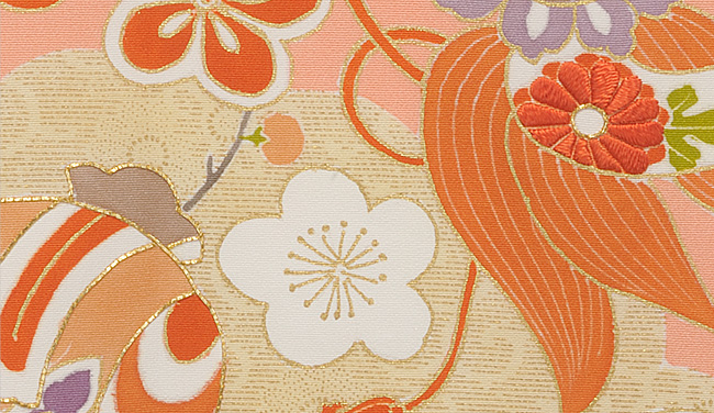 画像3:美術友禅山之内訪問着『宝尽くし』(本糊糸目工程)伝統的工芸品京友禅