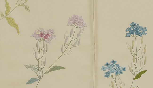 画像3:美術友禅山之内訪問着『菜の花』(日本刺繍工程)伝統的工芸品加賀繍