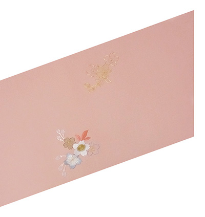 画像2:美術友禅山之内名古屋帯『桜』(日本刺繍工程)伝統的工芸品加賀繍