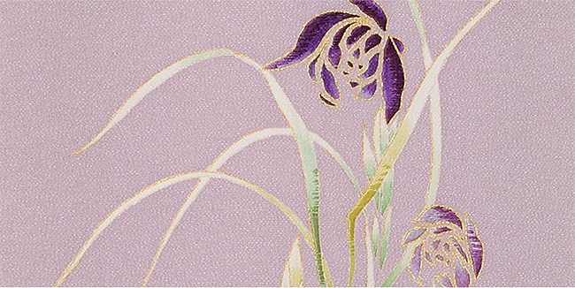 画像3:美術友禅山之内名古屋帯『絢蘭』(本糊糸目工程)伝統的工芸品京友禅